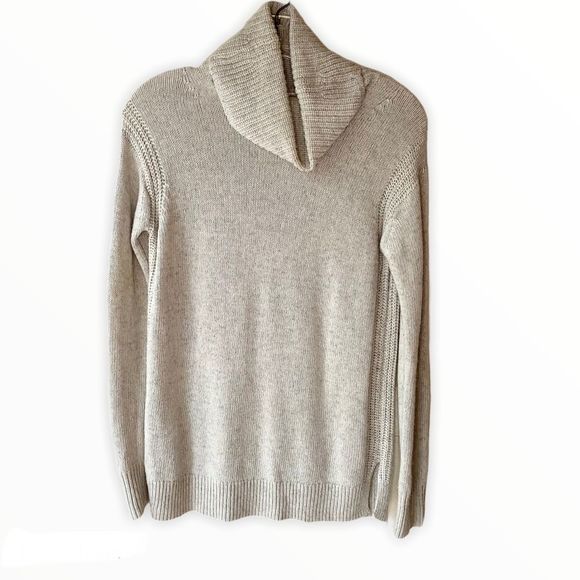 J. Crew Cowl Neck Wool Beige Sweater XS - Picture 1 of 6